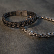 Laden Sie das Bild in den Galerie-Viewer, COMBO SET 1 <br> Armband Three Skulls & <br> Black Braided Leather