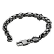 Laden Sie das Bild in den Galerie-Viewer, Armband Three Skulls <br> Stainless Steel
