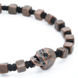 Laden Sie das Bild in den Galerie-Viewer, Armband Skull <br> Braided Cord kupferfarben