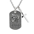 Laden Sie das Bild in den Galerie-Viewer, Halskette Skull King & Cross <br> Stainless Steel