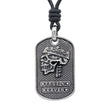 Laden Sie das Bild in den Galerie-Viewer, Halskette Skull King & Cross <br> Leder