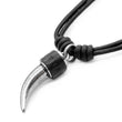 Laden Sie das Bild in den Galerie-Viewer, Halskette Wolf Tooth <br> Leder