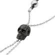 Laden Sie das Bild in den Galerie-Viewer, Armband Skull & Cross I <br> silber / schwarz