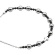 Laden Sie das Bild in den Galerie-Viewer, Armband Skull & Cross I <br> silber / schwarz