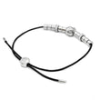 Laden Sie das Bild in den Galerie-Viewer, Armband Skull Leder<br> silber