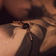 Laden Sie das Bild in den Galerie-Viewer, Armband Skull Leder<br> rosegold / schwarz