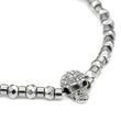 Laden Sie das Bild in den Galerie-Viewer, Armband Skull & Stones <br> silber