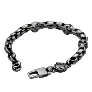 Armband Three Skulls <br> Stainless Steel