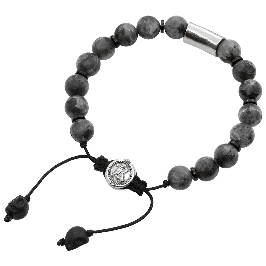 Armband Beads <br> Grey Agate