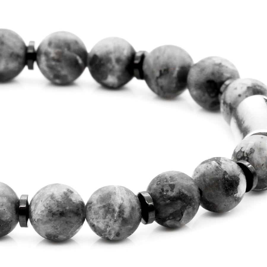 Armband Beads <br> Grey Agate