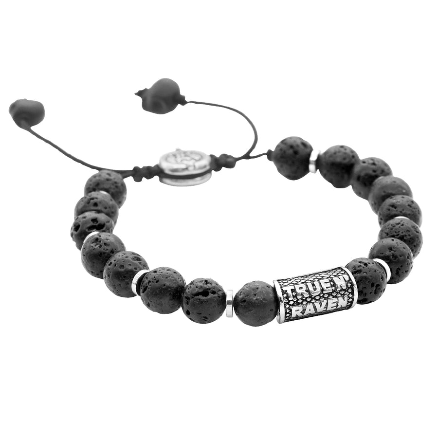 Armband Beads <br> Black Lavastone
