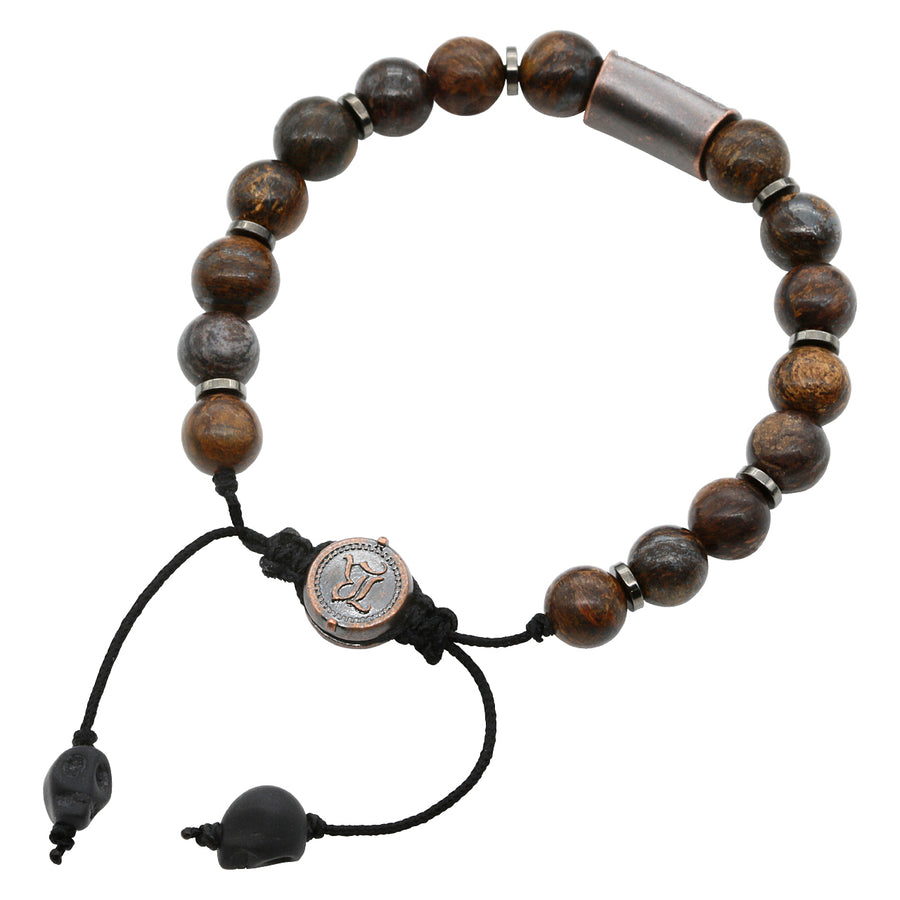 Armband Beads <br> Bronze Agate kupferfarben