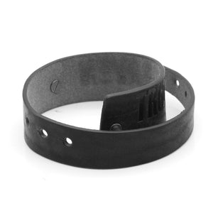 Armband Leder<br> Black Double Wrapped