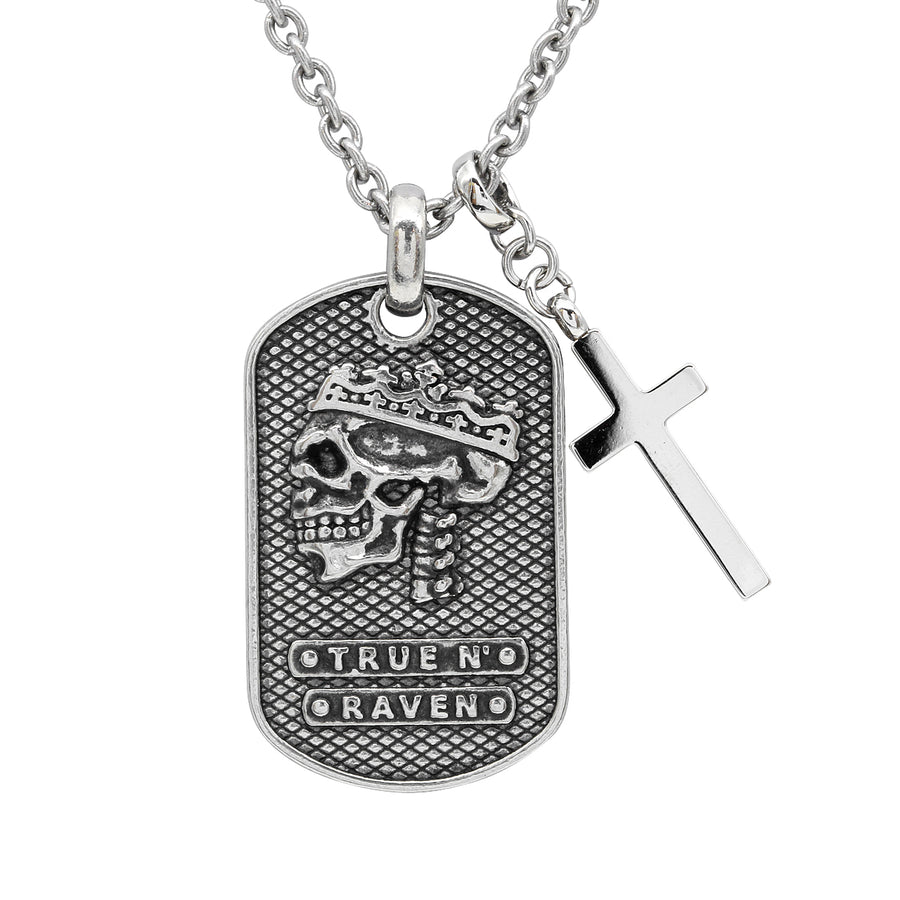 Halskette Skull King & Cross <br> Stainless Steel