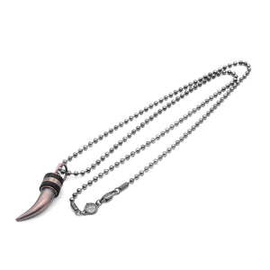 Halskette Tribal Wolf Tooth <br> Stainless Steel kupferfarben