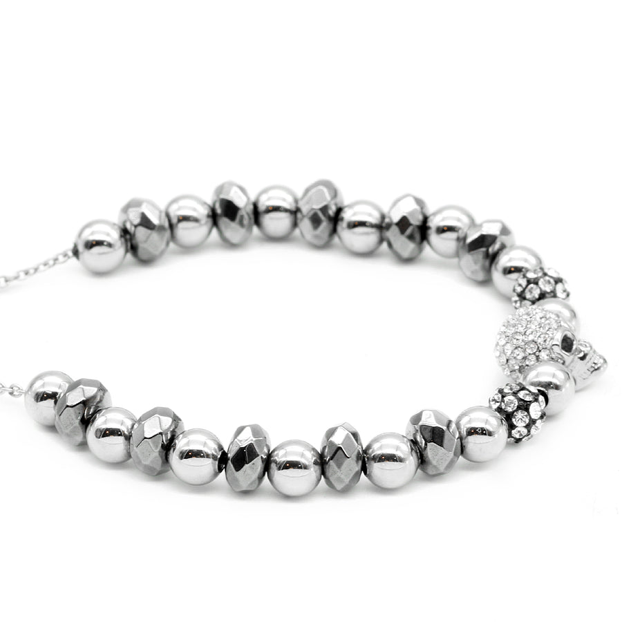 Armband Skull & Balls <br> silber