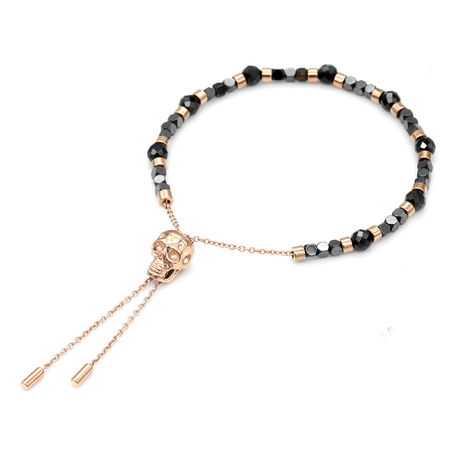 Armband Skull Spinell <br> rosegold