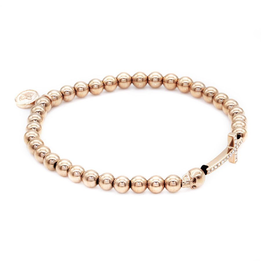 Armband Cross big <br> rosegold